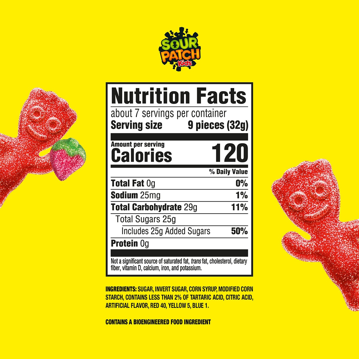 SOUR PATCH KIDS Strawberry Soft & Chewy Candy, Bulk Candy, 12-8 oz Bags