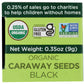 Spicely Organic Caraway Seeds Black (Nigella, Black Cumin) Whole 0.35 Ounce Ecobox Certified Gluten Free