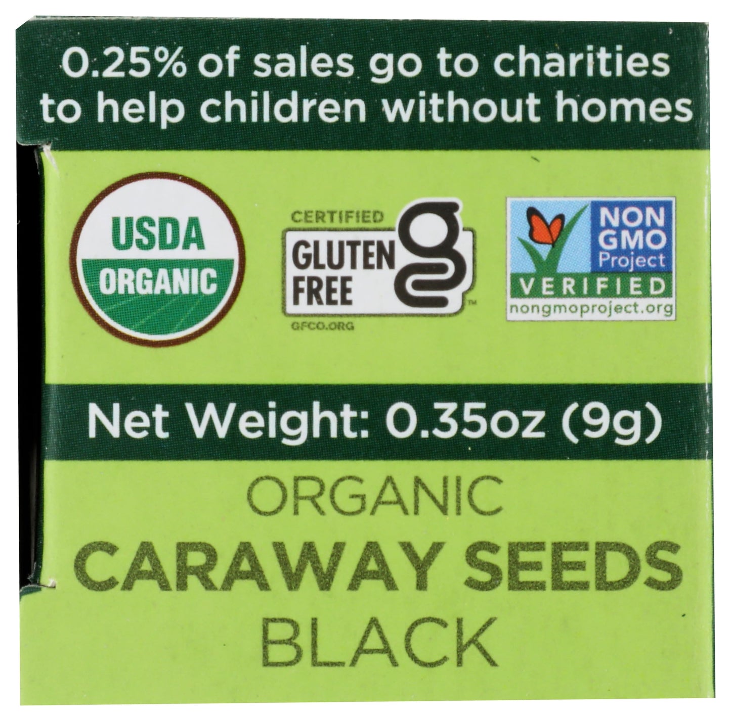 Spicely Organic Caraway Seeds Black (Nigella, Black Cumin) Whole 0.35 Ounce Ecobox Certified Gluten Free