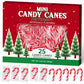 Taboom Mini Candy Cane 25 Pack - Red & White Peppermint Candy Canes for Holiday Gifts, Stocking Fillers & Party Favors