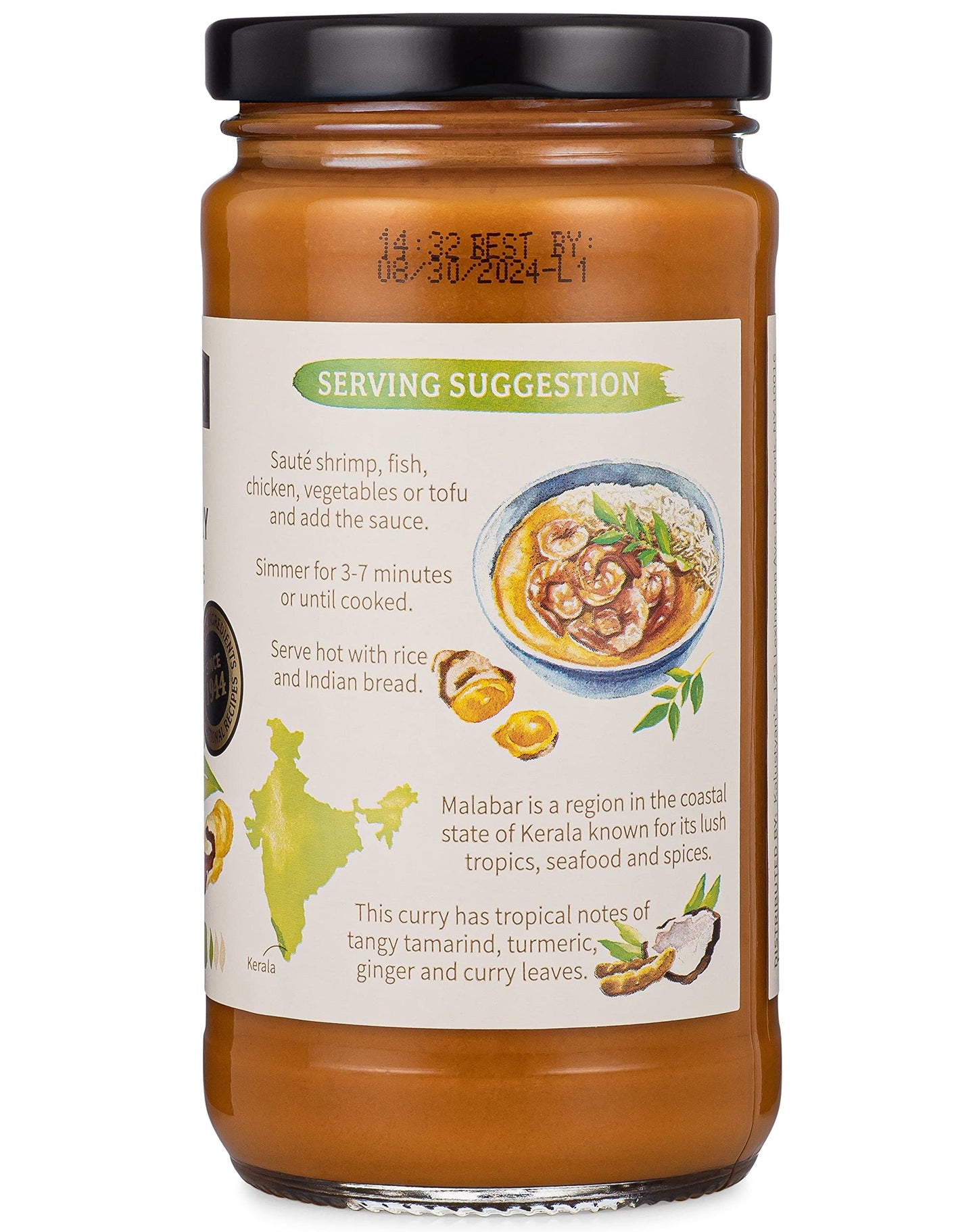 Kalustyan'S Coconut Curry Sauce, Indian Simmer Sauce - From New York City'S Favorite Spice Destination - Notes Of Tangy Tamarind