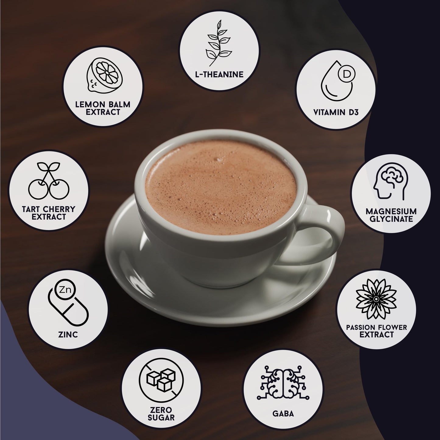 Super Cocoa Sleepy Cocoa Hot Chocolate Mix - Sugar Free, Non Dairy, Keto, Vegan - 13.9 Ounce - Sleepy Semi-Sweet Cocoa