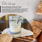 Touchet Heritage Sourdough Starter Jar - 32oz Thick Glass with Bamboo Lid, 6.5” x 4”, Includes Wooden Spoon & Silicone Measuring Band