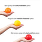 Octorox Spiky Massage Balls For Feet, Back, Hands, Muscles - Firm, Medium And Soft Spiked Massager Rollers For Plantar Fasciitis