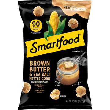 Smartfood Brown Butter & Sea Salt Kettle Corn Popcorn, 6.5 Oz