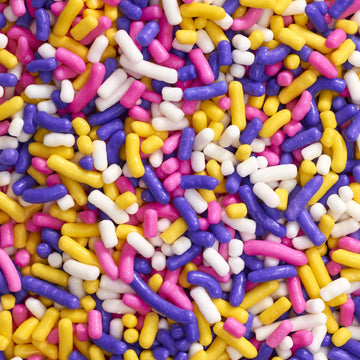 DecoPac Pastel Rainbow Sprinkles | Extra Large 26oz Pack | Cake Sprinkle Mix, Fancy Sprinkles For Cake Decorating, Handheld Cont