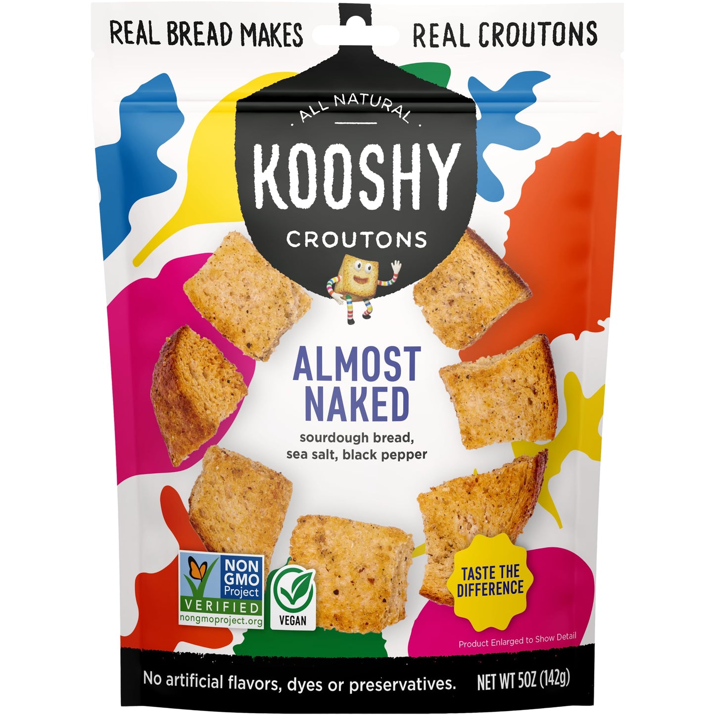 Kooshy Croutons - Almost Naked Croutons - Case Of 6-5 Ounces