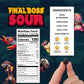 Final Boss Extremely Super Sour Candy, Natural Chewy Blueberry Gummies Made With Dried Fruit, Free Of Artificial Colors, Low Cal