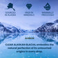 Clear Alaskan Fresh Glacier Water  Naturally Alkaline - Bottled in Aluminum with No Plastic | 16 Fl Oz (473 ml) - Pack of 12 | Natural glacial mineral water  bottled at the source in aluminum bottles