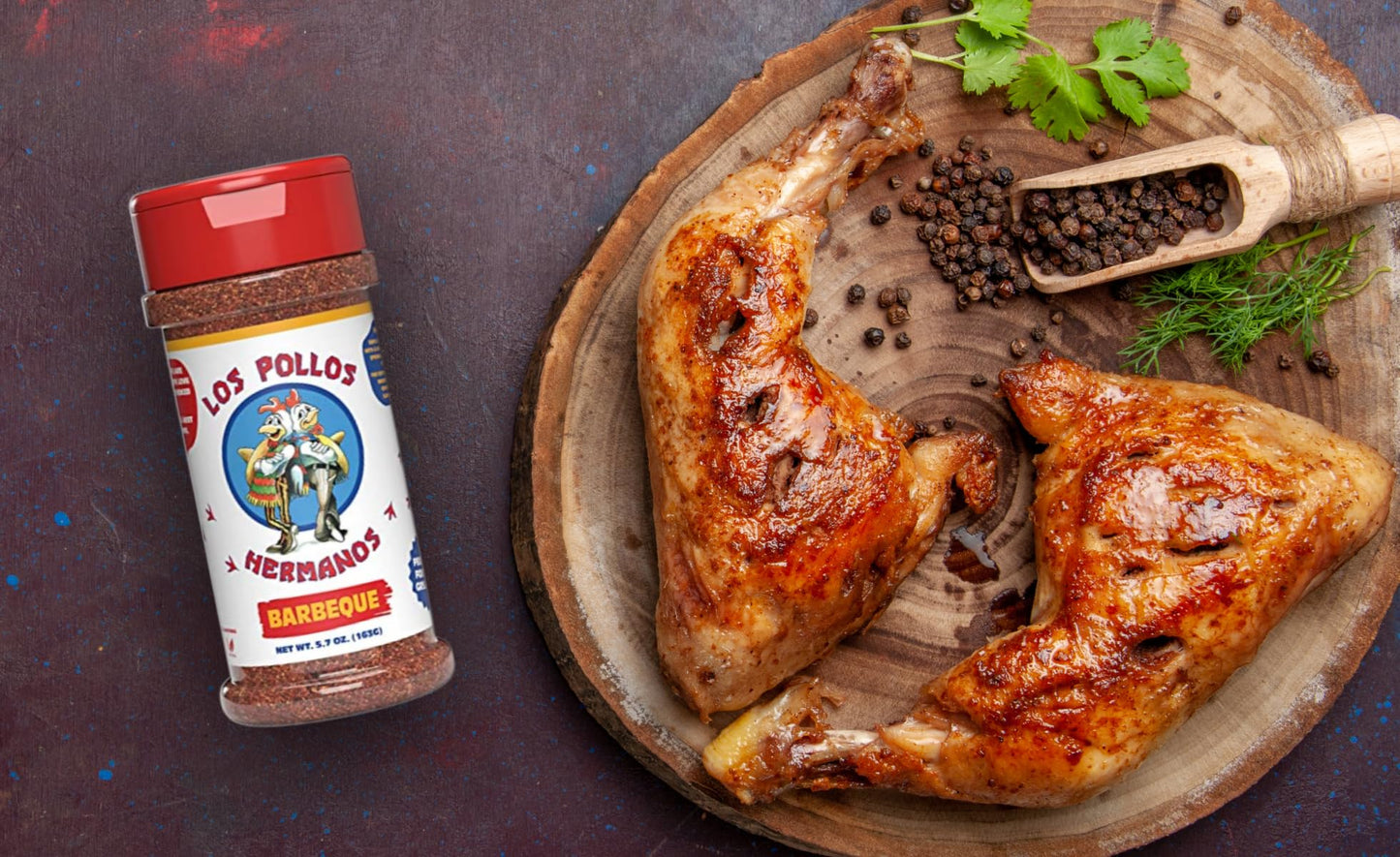 Los Pollos Hermanos BBQ Chicken Seasoning | Barbeque Dry Chicken Rub | Breaking Bad Gift | 5.7 oz | Kosher, Gluten Free and Non-