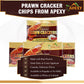 APEXY Prawn  ers Uncooked Shrimp Chips, 8 oz Pack of 2 Multi Color, Crispy Party Appetizers and Snacks