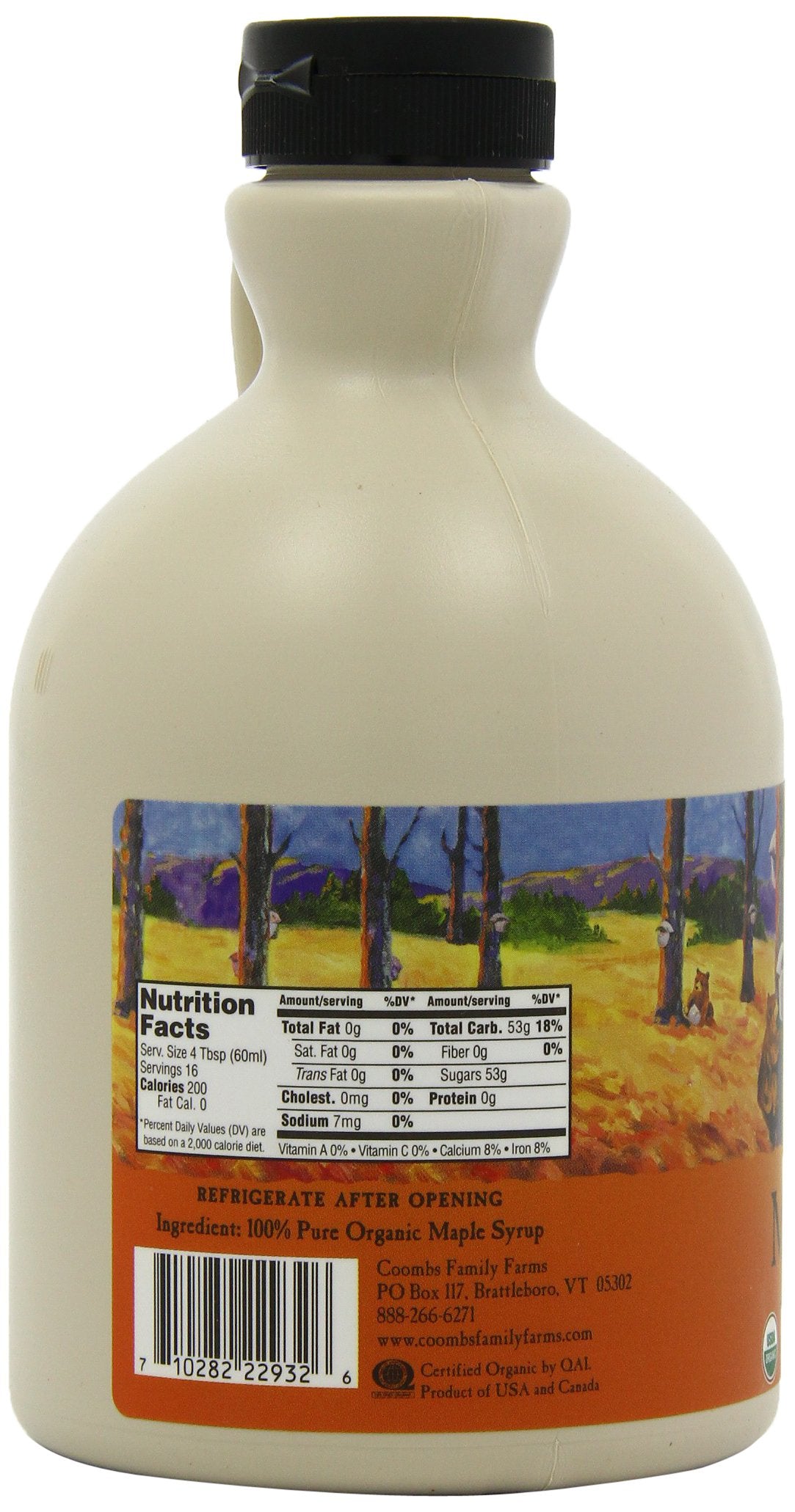 Coombs Family Farms Maple Syrup, Organic Grade A, Amber Color, Rich Taste, 32 Fl Oz