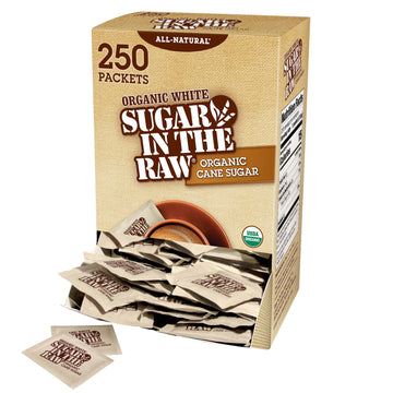 Sugar In The Raw Organic Granulated White Premium Cane Sugar, No Added Flavors Or Erythritol, Pure Natural Sweetener, Hot & Cold