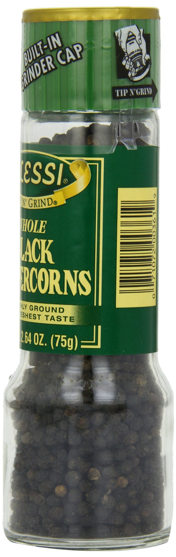Alessi Black Peppercorn Grinder, 2.64 oz (Pack of 6)