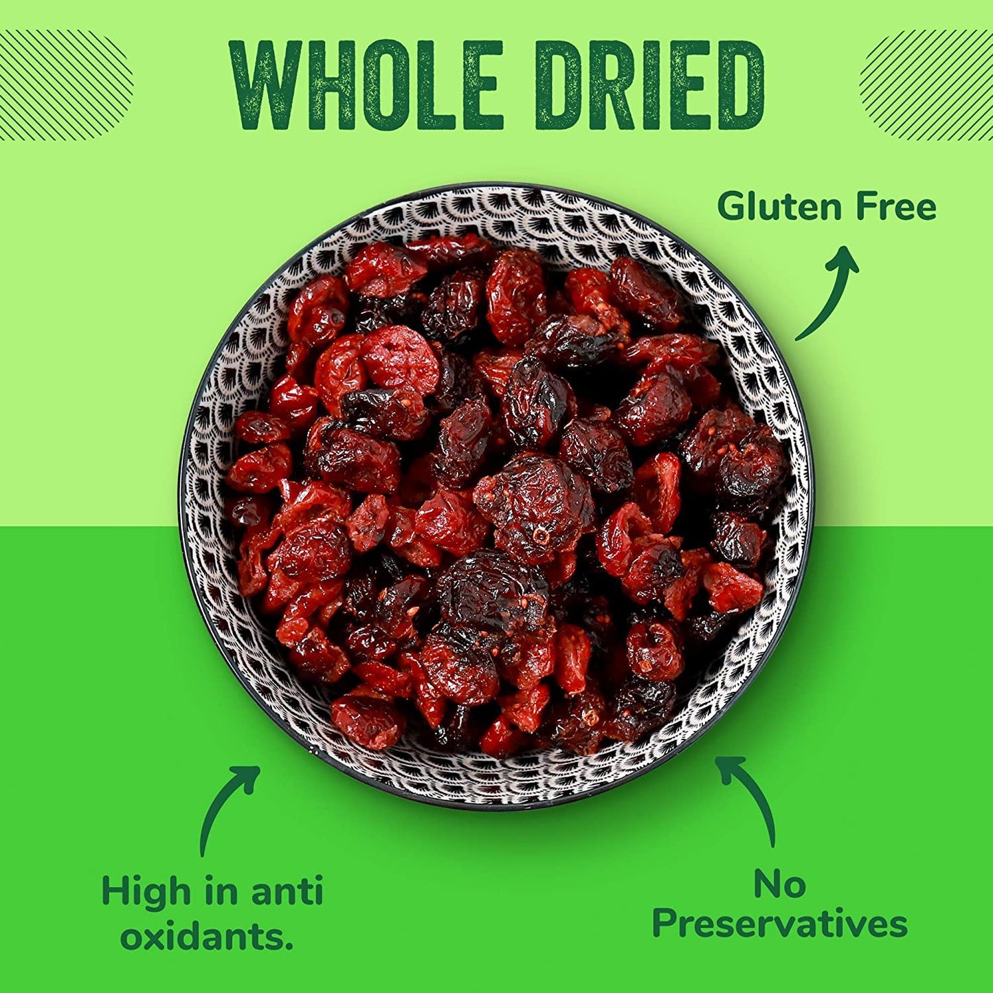 Im A Nut Dried Cranberries Original, 3 Lbs, Resealable Bag, Gluten & Peanut Free, High in Antioxidants, Red