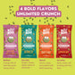 Best Bean Co. Crunchy Roasted Edamame - Variety Pack (24 Bags)  11g Protein per Bag  Healthy Snacks for mature-themeds and Kids  High-Protein Low Carb Keto  Free Snack Packs  0.9oz Each