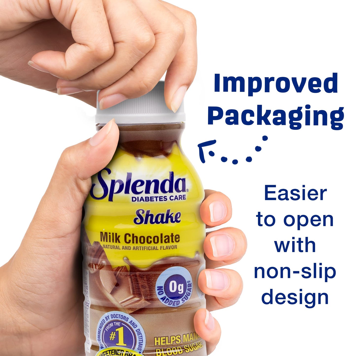SPLENDA Diabetes Care Shakes - Meal Replacement Shake, 8 Fluid Ounces Per Bottle (Milk Chocolate, 6 Pack)