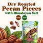 Food To Live Dry Roasted Pecan Pieces With Himalayan Salt, 1 Pound - Oven Roasted, Lightly Salted, No Oil Added, Perfect For Coo