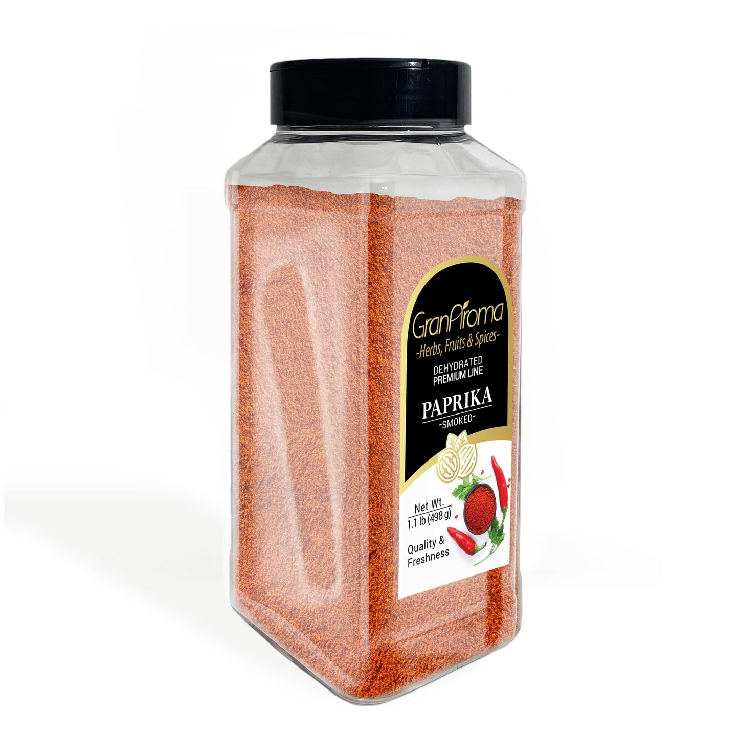 GranAroma Smoked Paprika Fine Ground, Strong & Smoky Taste, 1.1 Pound
