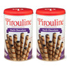 Pirouline Rolled Wafers – Dark Chocolate – Rolled Wafer Sticks, Crème Filled Wafers, Rolled Cookies For Coffee, Tea, Ice Cream, Snacks, Parties, Gifts, And More – 14.1Oz Tin 2Pk