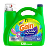 Gain + Odor Defense Liquid Laundry Detergent, He Compatible, Super Fresh Blast Scent, 184 Fl Oz, 128 Loads