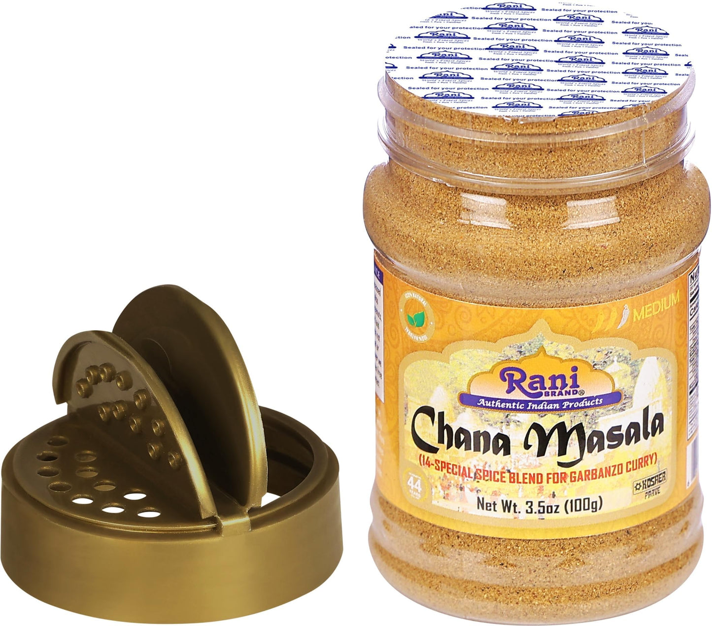 Rani Chana Masala (Garbanzo Curry 15-Spice Blend) 3.5Oz (100G) Pet Jar, Pack Of 12 ~ All Natural | Vegan | No Colors | Gluten Fr