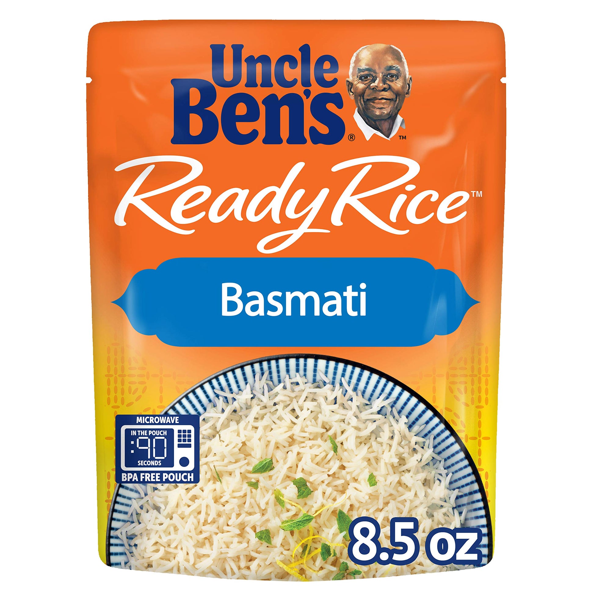 Uncle Bens Ready Rice: Basmati Rice, Ready to Heat Pouches, 8.5 Ounce (Pack of 6)