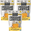 Lentil Telepathy Cheddah Crunchy Whole Lentil Snack, Vegan Cheddar Flavor, OIL FREE, Never Fried, Plant Based, Gluten Free, 4 oz