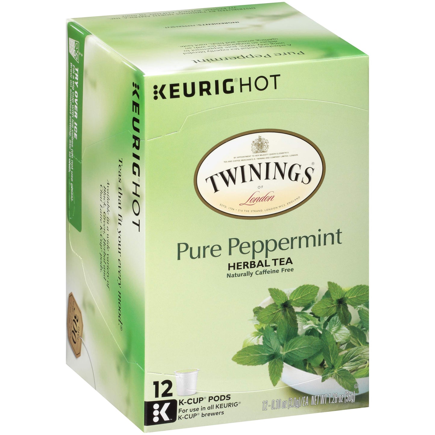 Twinings Of London Pure Peppermint Tea K-Cups For Keurig, 12 Count