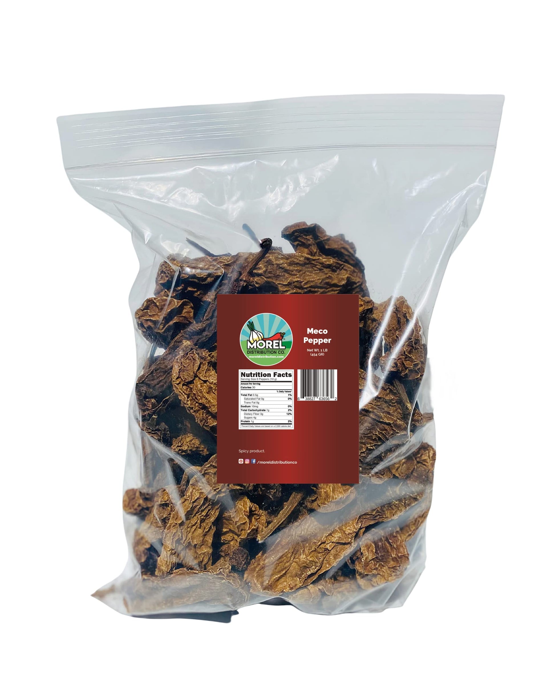 Morel Distribution Company Dried Chile Chipotle Meco Pepper 1 Lb