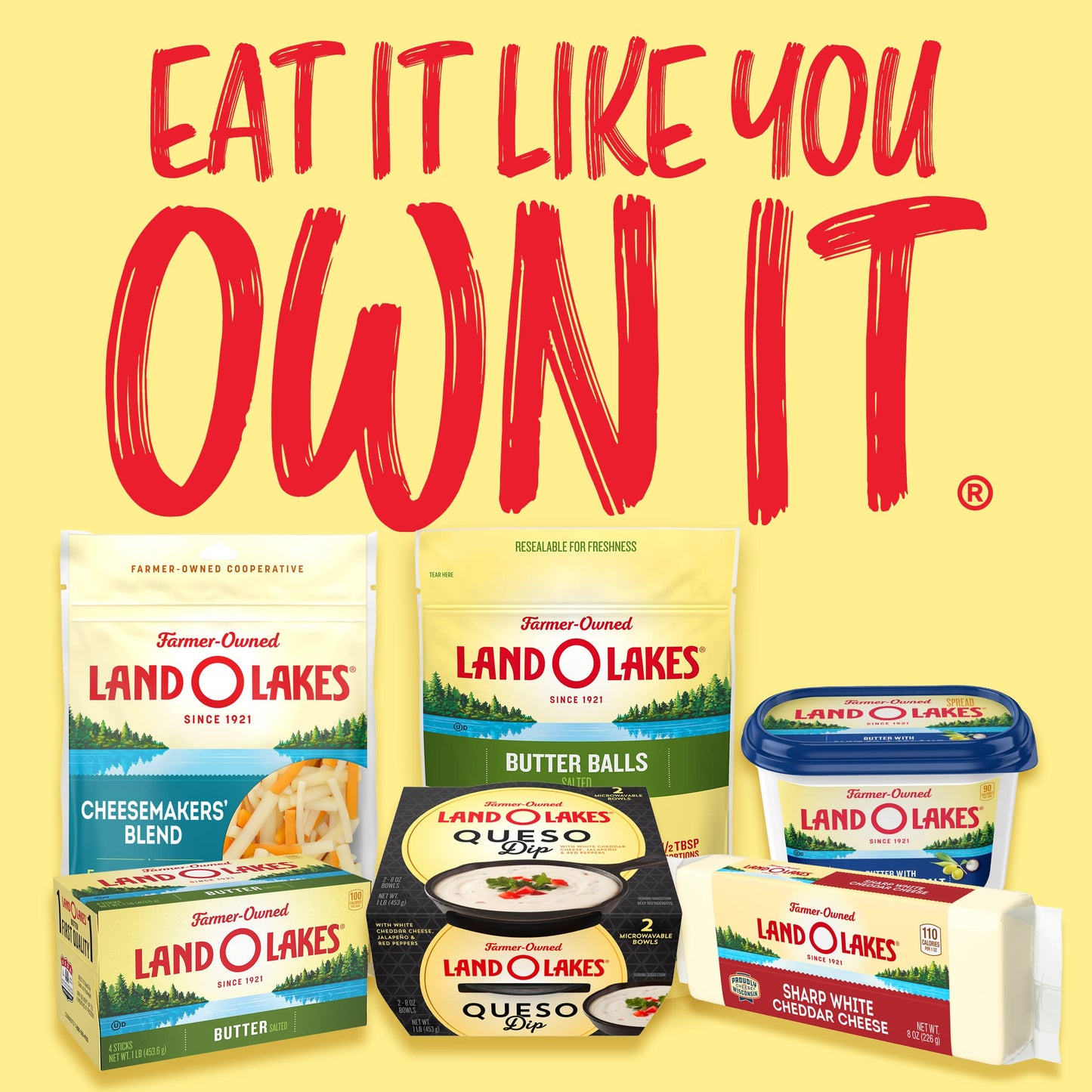 Land O Lakes Sharp Cheddar Cheese Chunk, 8 oz block