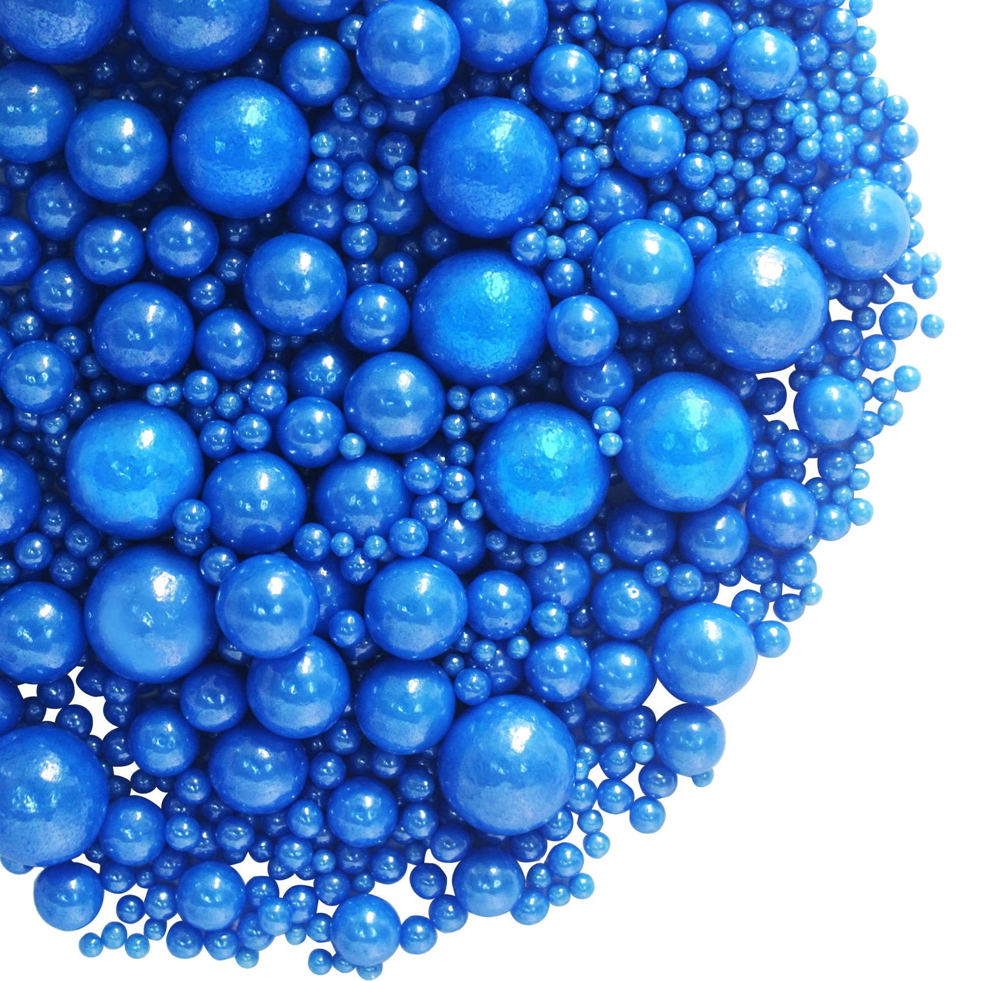 Blue Sprinkles Edible Pearls For Cake Decorating Royal Navy Blue Pearl Sprinkles 120G/ 4.23Ounce Cake Sprinkles Cupcake And Cake