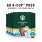 Starbucks K-Cup Coffee Pods, Iced Coffee Blend, Vanilla Naturally Flavored Coffee For Keurig Coffee Makers, 100% Arabica, 6 Boxes (60 Pods Total)
