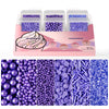 HUEBEATY 6-in-1 Purple Edible Pearls Sprinkles, Sanding Sugar for Cake Decorating, Cupcakes, Cookies & Ice Cream - 180g, Edible 