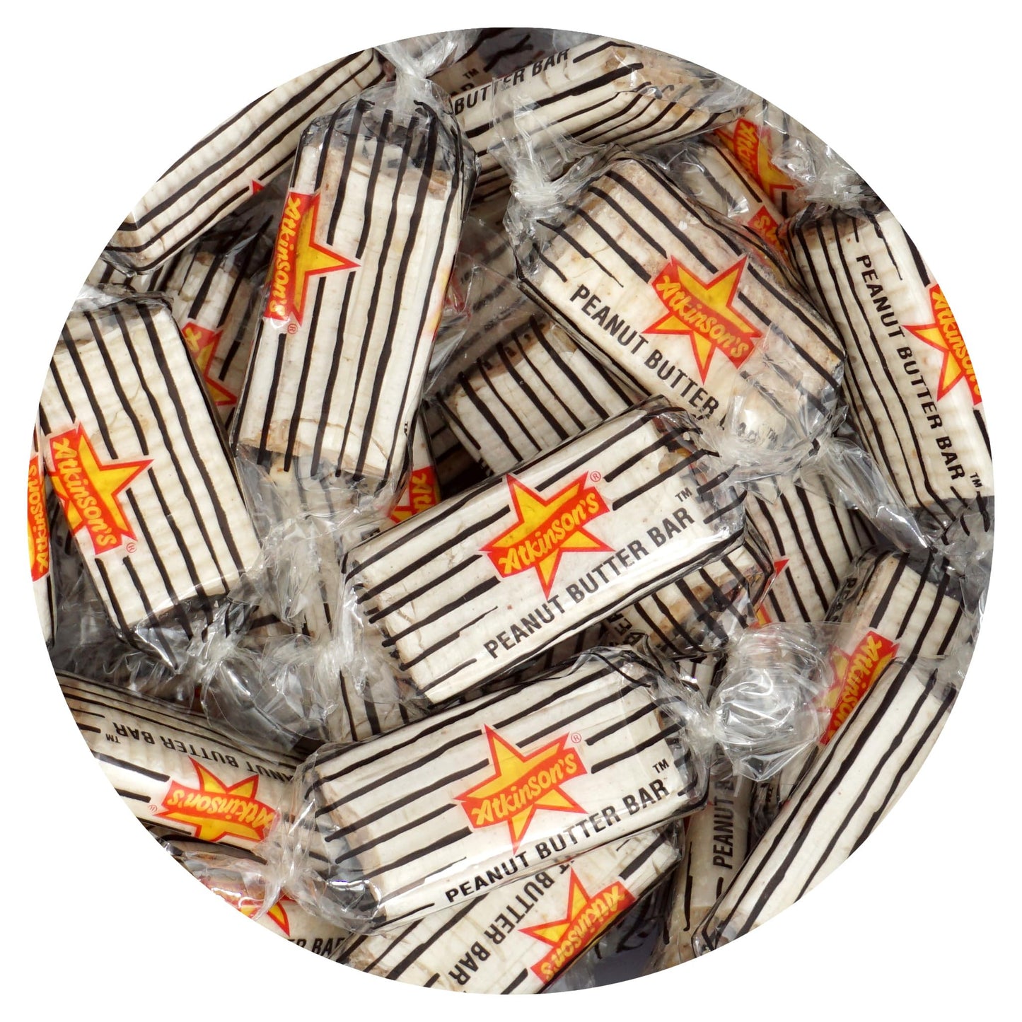 Peanut Butter Bars Candy  2 Pound Bulk Bag(Approx. 140 Bars) Individually Wrapped Candy  Peanut Butter Logs
