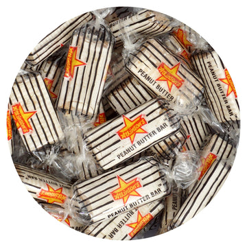 Peanut Butter Bars Candy  2 Pound Bulk Bag(Approx. 140 Bars) Individually Wrapped Candy  Peanut Butter Logs