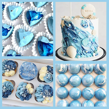 Oil Based Food Coloring For Chocolate, 20Ml Edible Sea Mist Oil Based Food Coloring Gel For Cake Decorating, Sugar, Candy Melts,