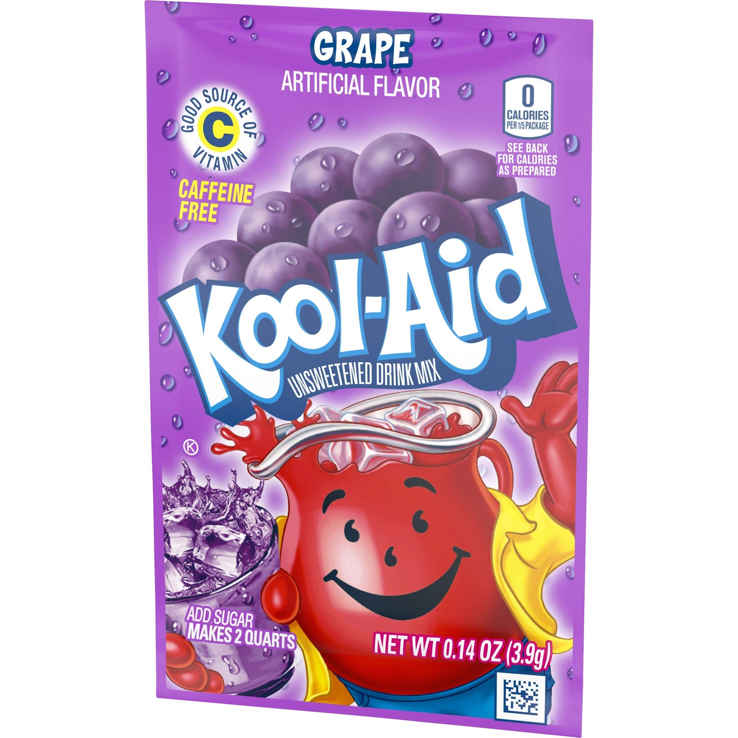 Kool-Aid Lemonade Drink Mix, Unsweetened, Caffeine Free, 48 Count, 0.14 Ounce Pack of 2, Violet