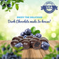 Gourmet Dark Chocolate Blueberries By Its Delish, 1 Lb Bag | Dark Chocolate Covered Fruit With Real Dried Blueberries | Kosher A