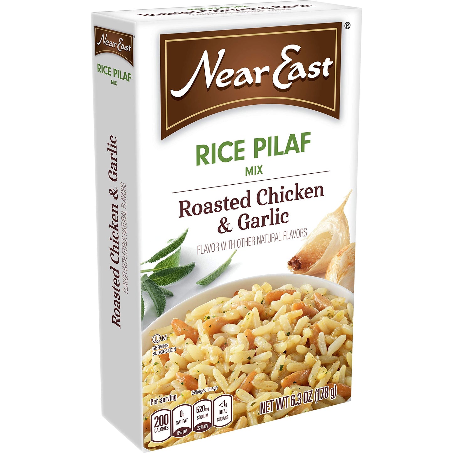 Near East Roasted Chicken And Garlic Pilaf, 6.3 oz