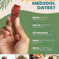 Natural Delights Organic Medjool Dates Pitted - USDA Certified Organic Fruit  Good Source of Fiber & Potassium  Naturally Sweet  Snack for On-the-Go  Large & Plump Dates - 12 oz Tub (Pack of 2)