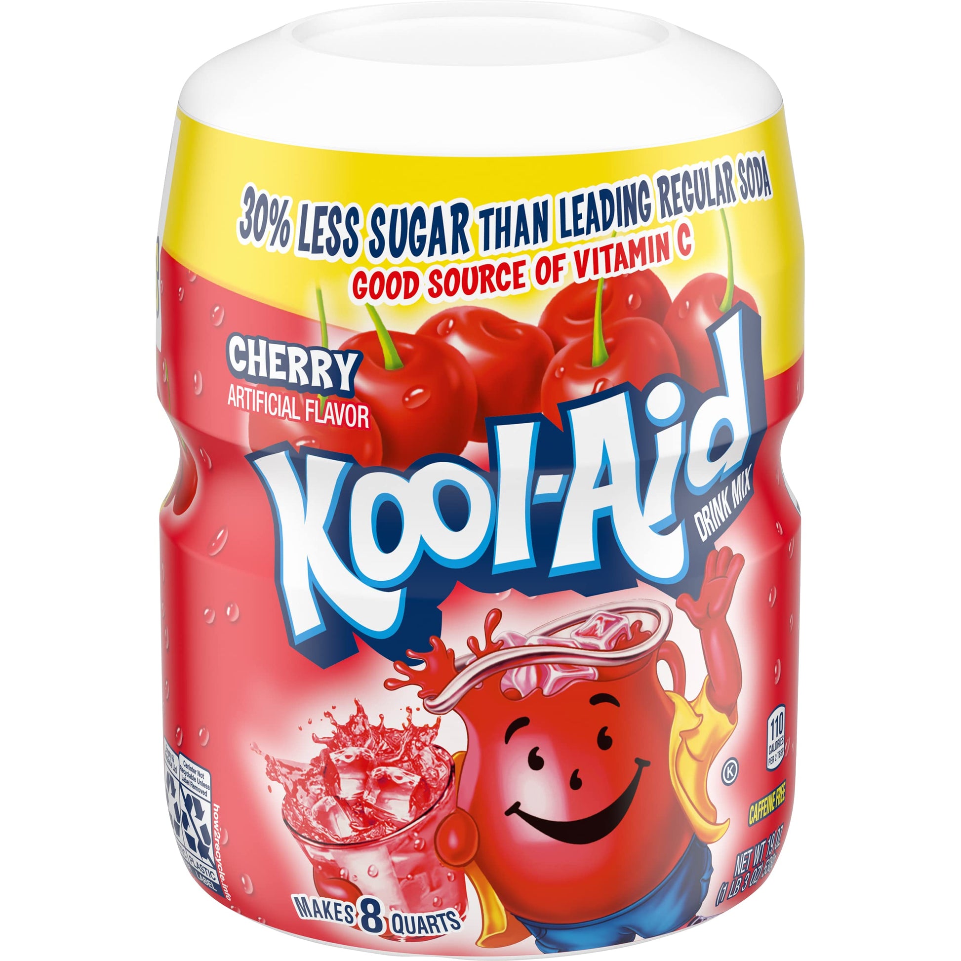 Kool-Aid Cherry Drink Mix, 19oz (Pack of 2), 1.18 Pound Total, Model 043000953532