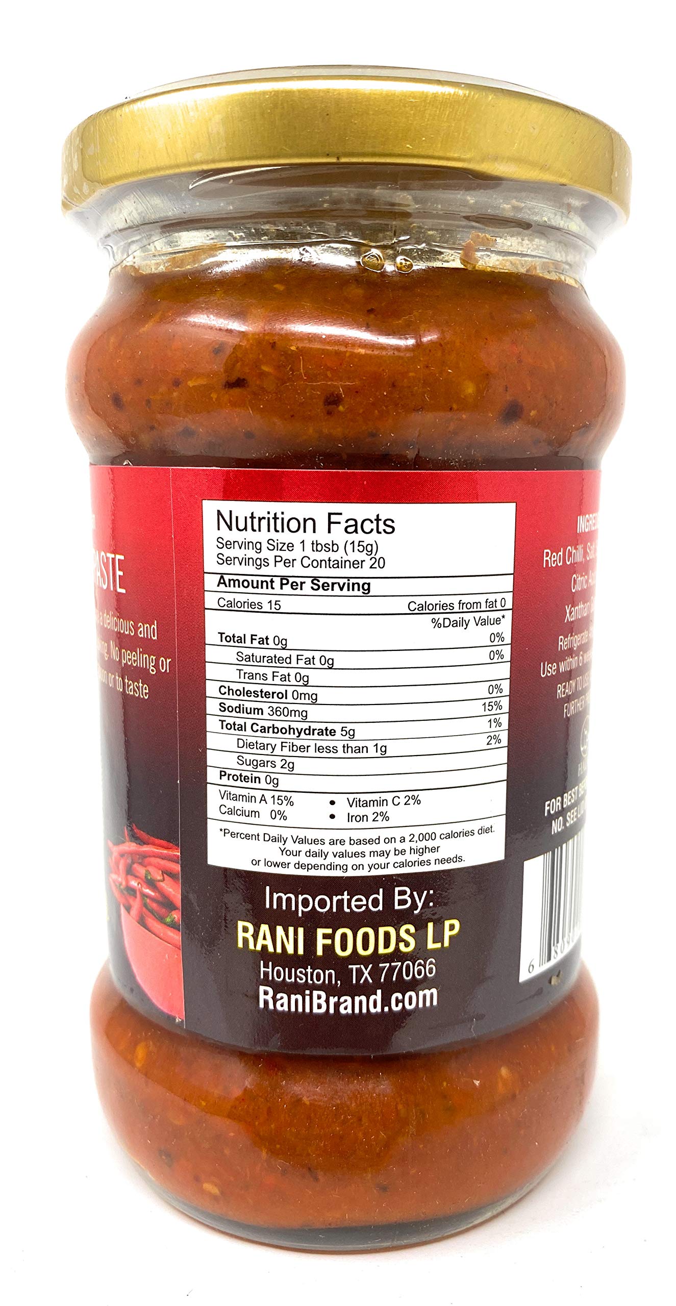 Asian Kitchen Red Chilli Cooking Paste 10.58Oz (300G) Glass Jar ~ Vegan | Gluten Free | Non-Gmo | No Colors | Indian Origin