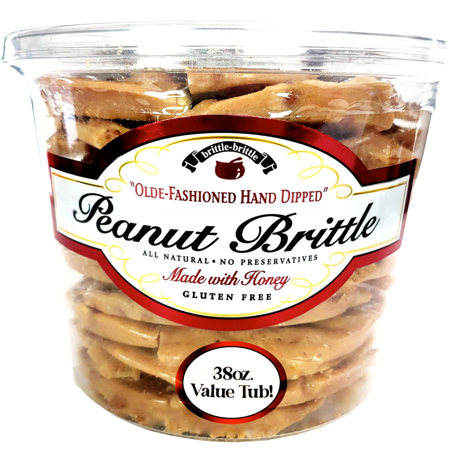 Brittle-Brittle Peanut Brittle 38 Oz