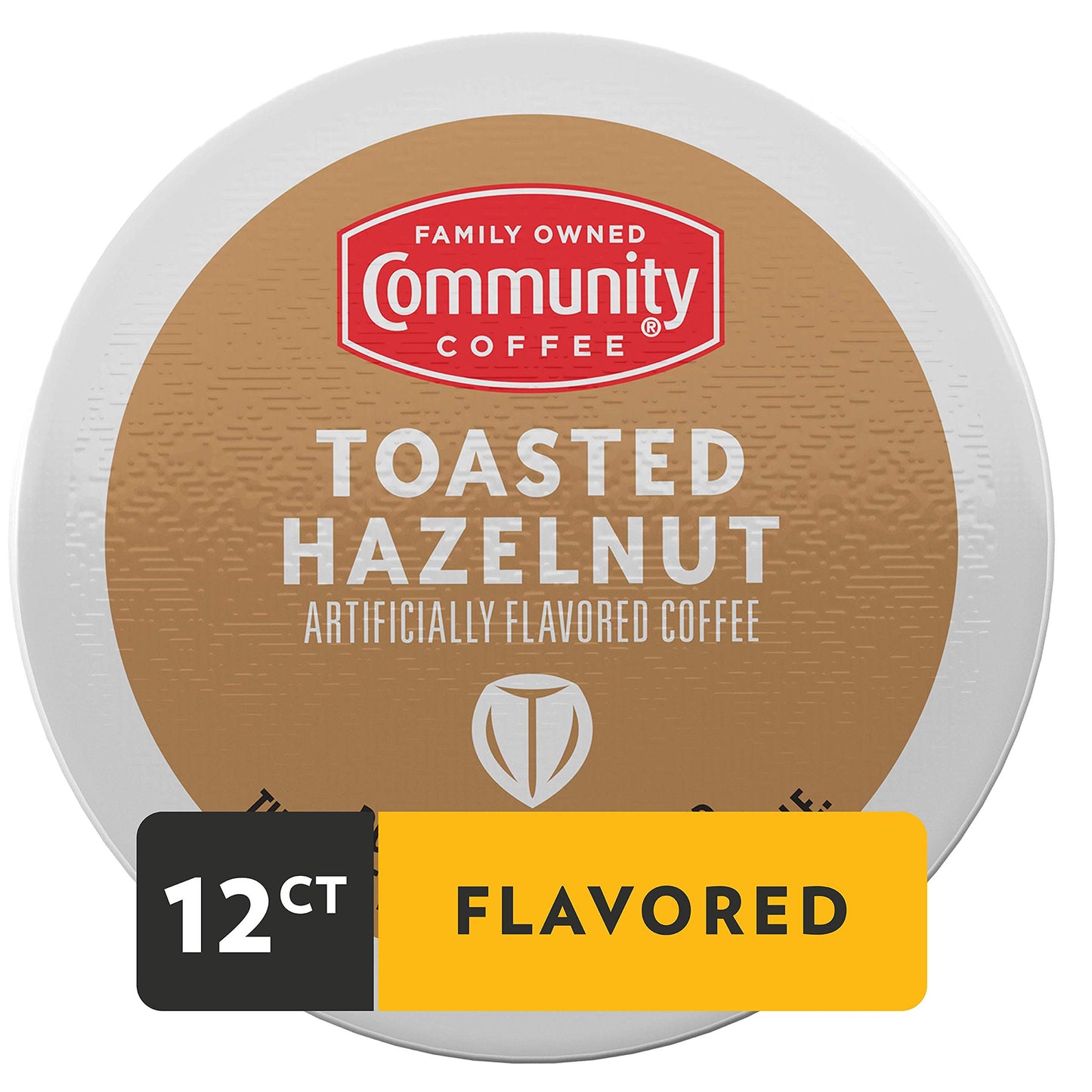 Community Coffee Hazelnut Creme Flavored K-Cup Pods, Medium Roast, 12 Count, Pack of 1