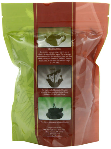 English Tea Store Loose Leaf, Shanghai Lichee Jasmine Tea Pouches - 4Oz, 4 Ounce