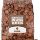 4 LB Resealable Bag Milk Chocolate Lite Cocoa Melting Wafers  Easy Melt Candy Coating Chocolate for Baking  Cake Pops  Candy Making  Dipping  Decorating  No Tempering Required  Bulk Holiday Supplies