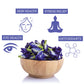 INCAS 100% USDA Organic Butterfly Pea Flower 1.76 oz (150+ Cups) DIRECT FROM SOURCE Thailand Non GMO Verified Dried Caffeine Free Gluten Free Vegan Rich in Antioxidants Free eBook (50G)