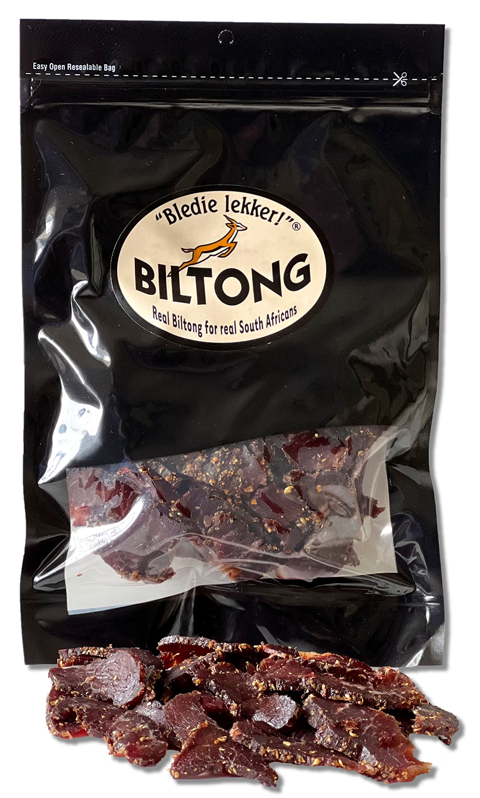 Bledie Lekker Sliced Beef Biltong One Pound Resealable Bag - 16Oz