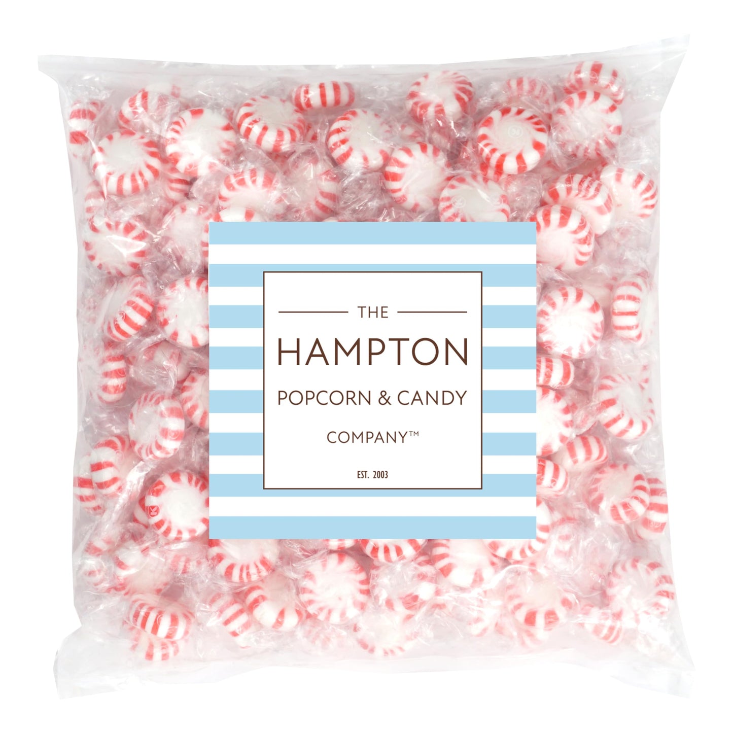 Starlight Peppermint Candy, 1 Pound Bulk Candy (Approx. 75 Pcs.), Individually Wrapped Peppermint, Starlight Mints